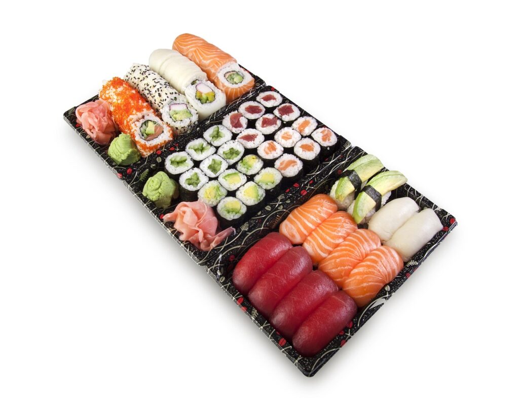 Sushi with Raw Fish