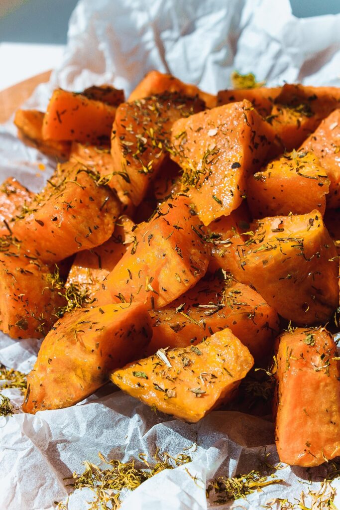 Sweet Potatoes with Herb Butter