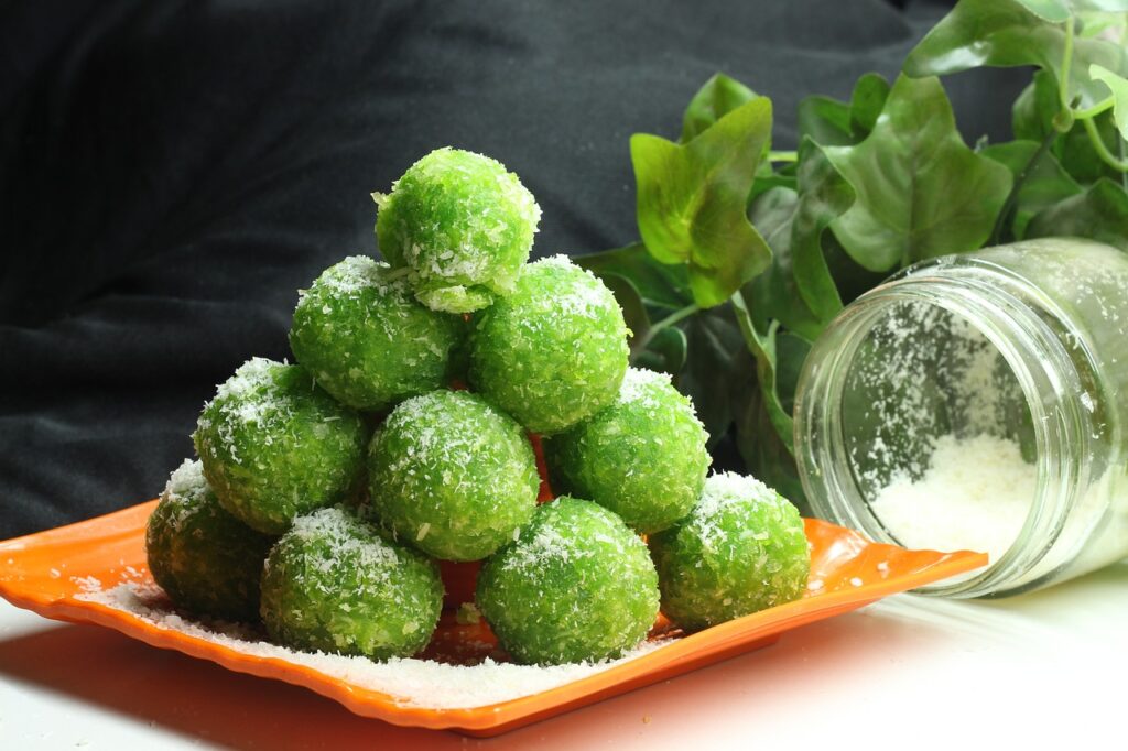colored Coconut Snowballs