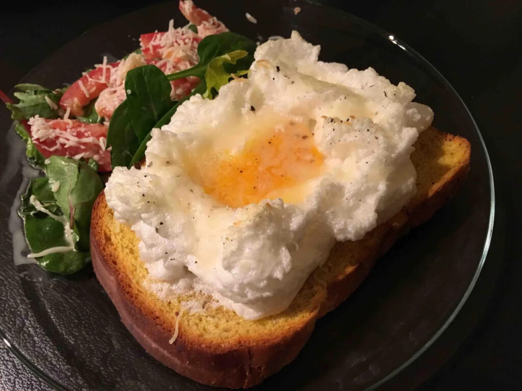 Cloud Eggs on Toast