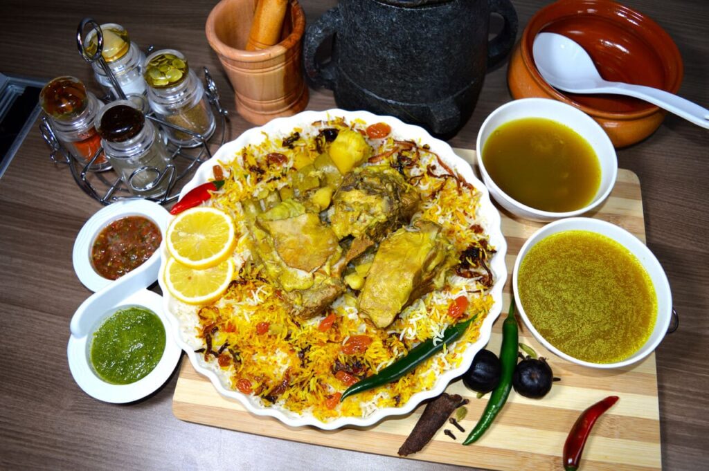 Chicken mandi traditional