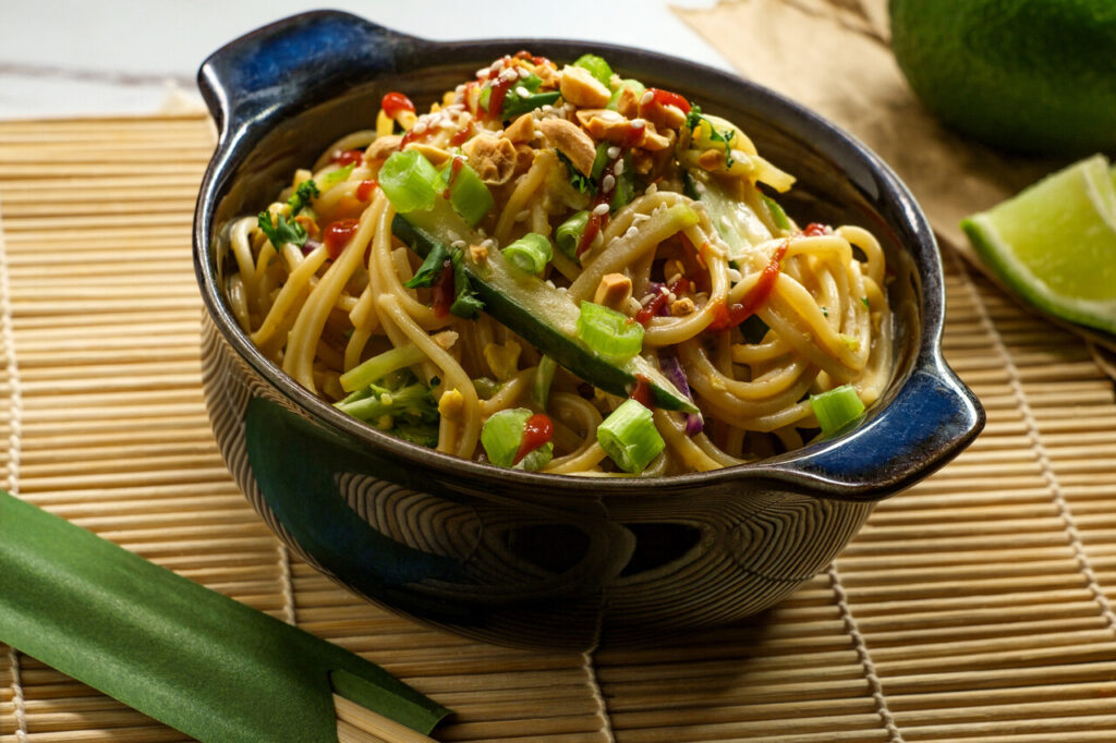 Cold Peanut Noodle Bowl