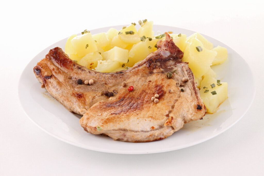 Pork Chop and Scalloped Potato Bake
