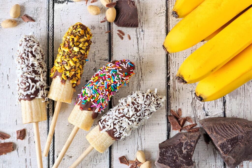 Frozen Banana Pops