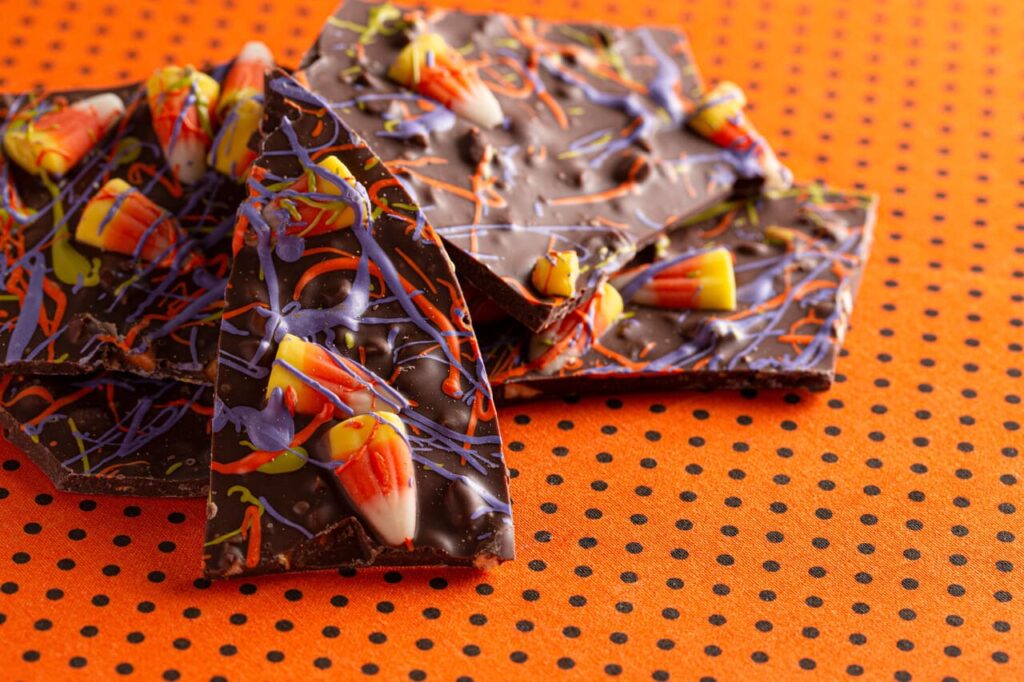Spider Chocolate Bark