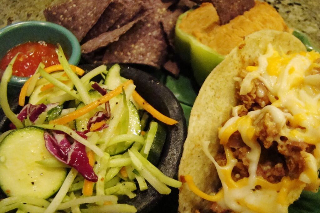 Refried Pinto Taco Cole Slaw 