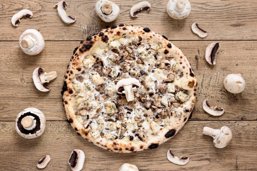 Black Garlic Mushroom Pizza