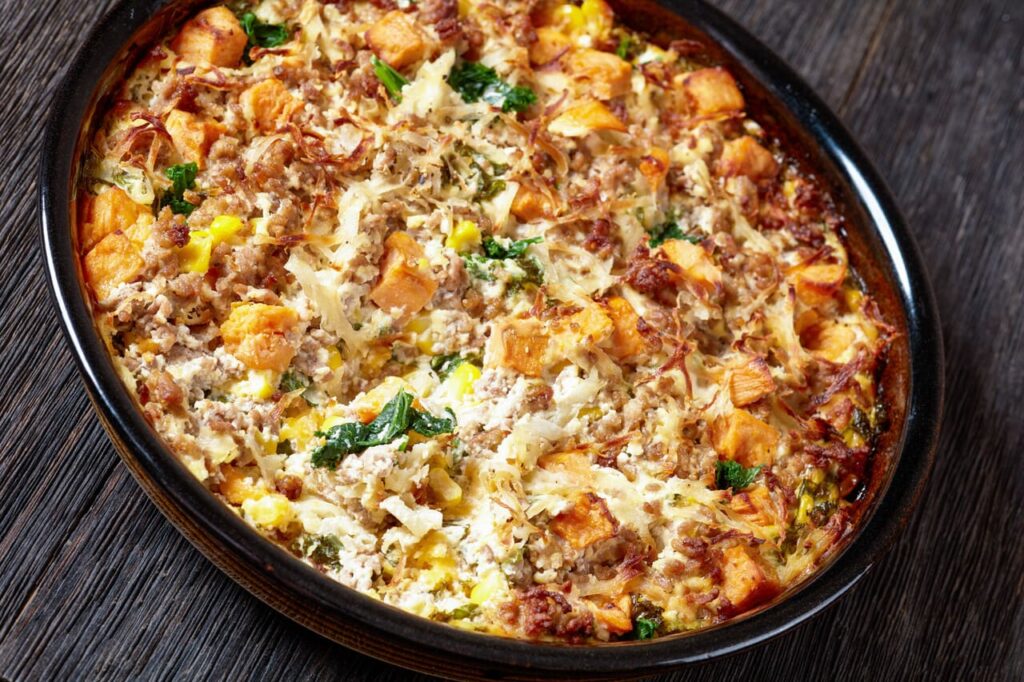Sausage-Hash Brown Breakfast Casserole