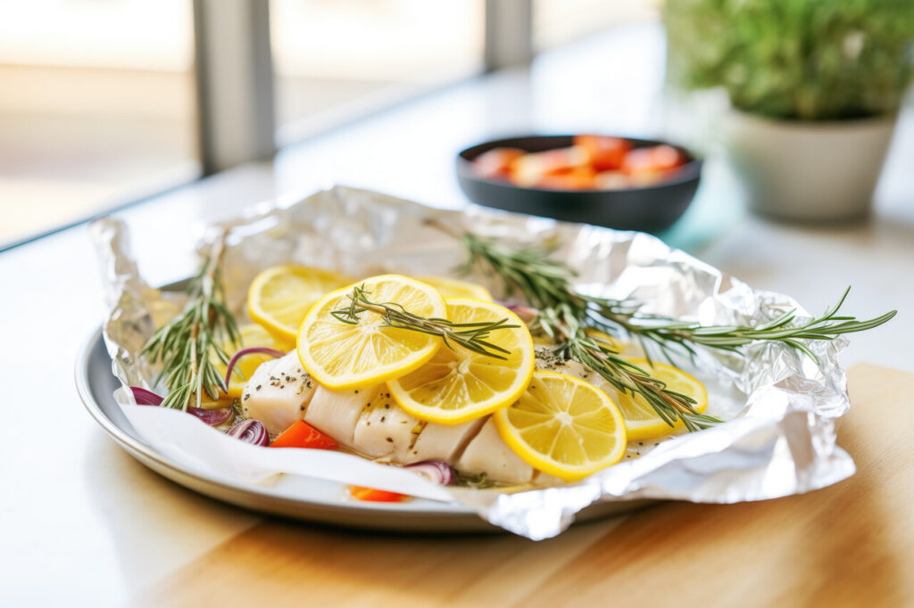 Baked Cod with Herbs