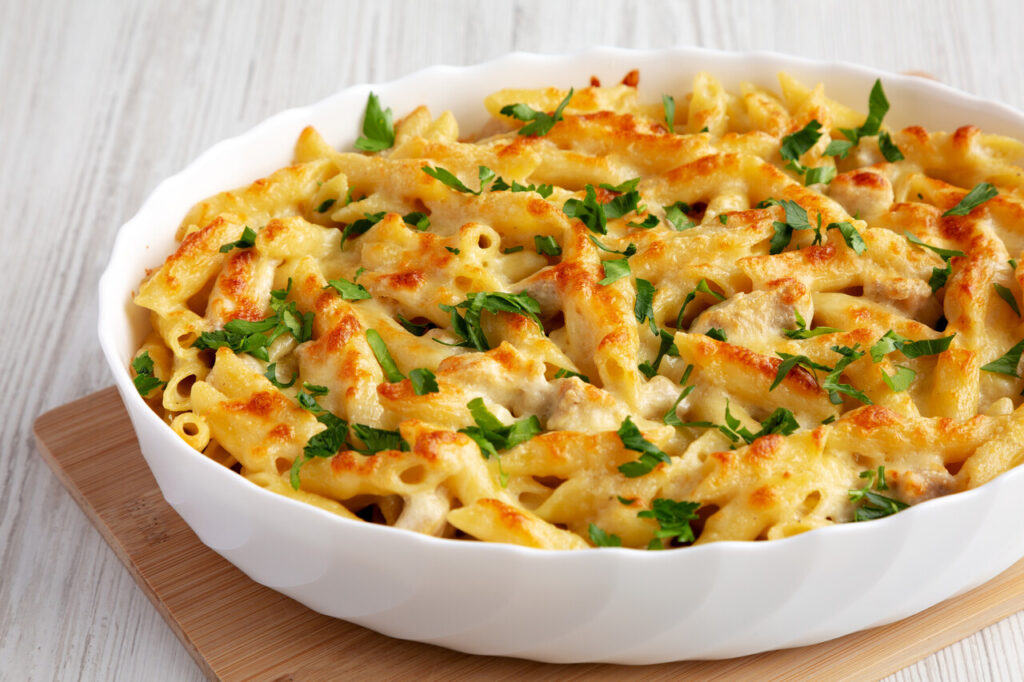 Chicken Alfredo Bake