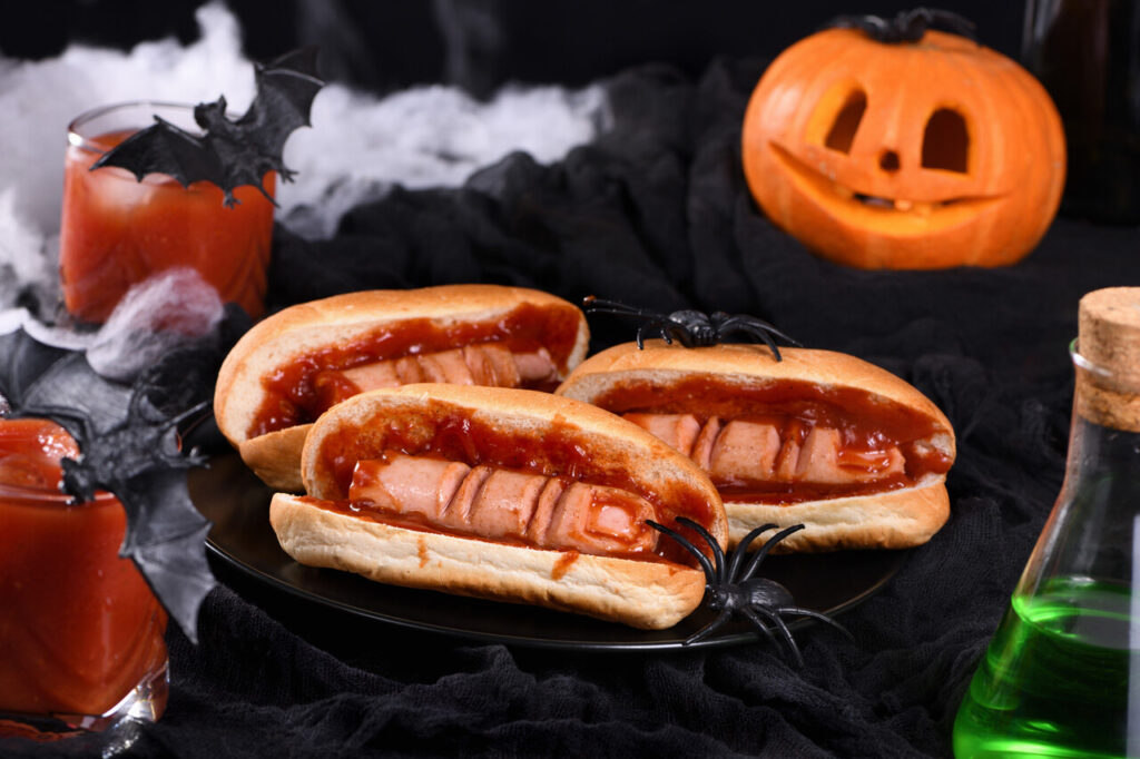 Bloody Finger Hot Dogs