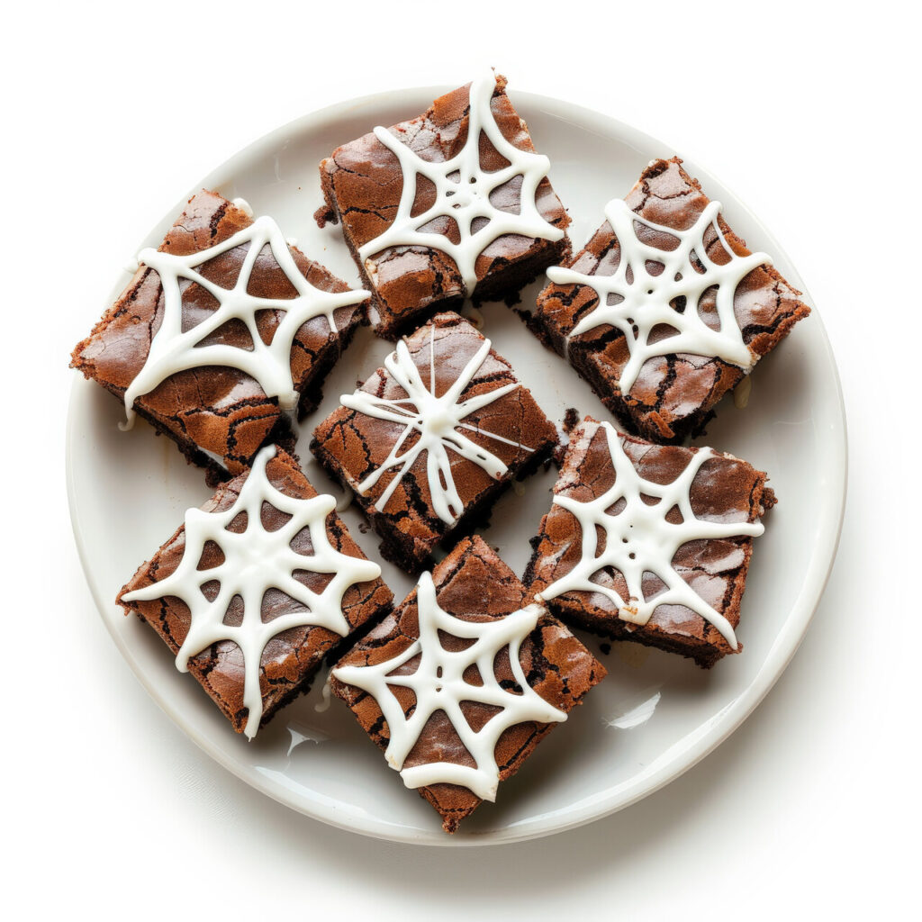 Spiderweb Brownies