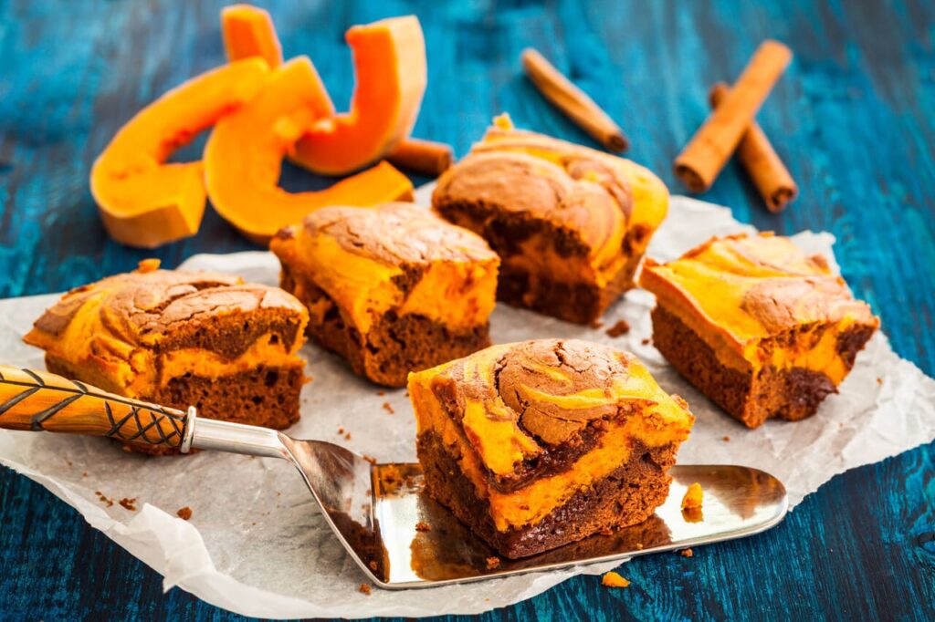 Pumpkin Cheesecake Swirl Brownies