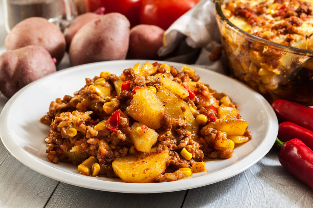 Tex-Mex Beef and Potato Casserole