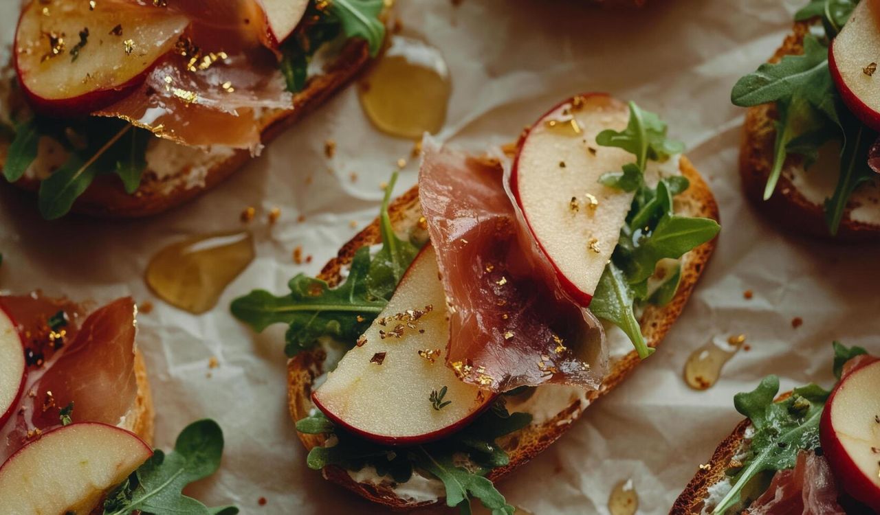 Apple crostini