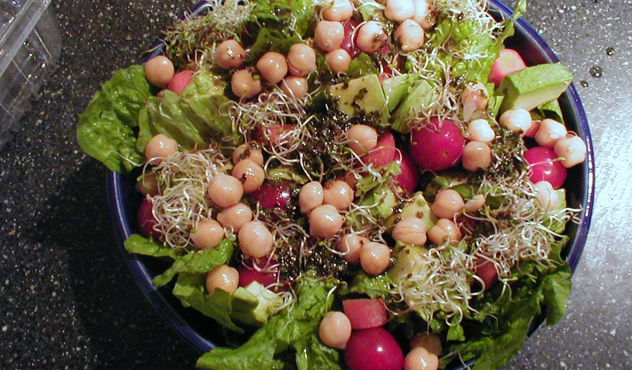 Avocadoes and Chickpea Salad