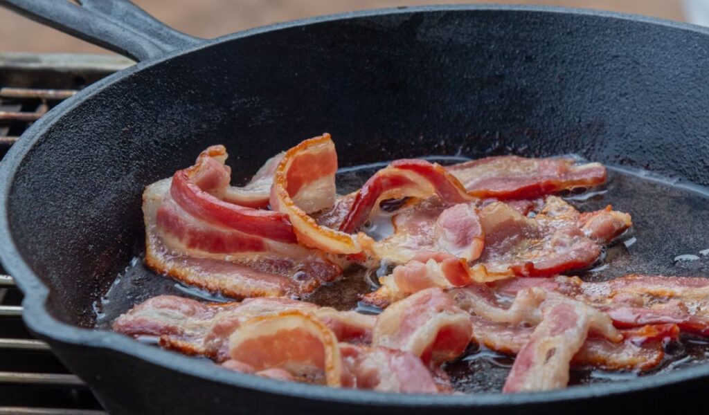 Bacon in a skillet