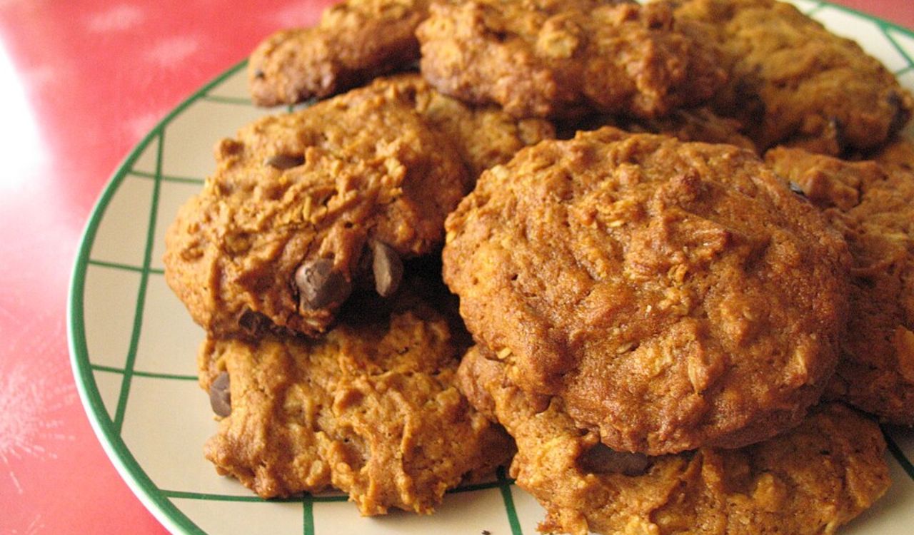Baked pumpkin cookies