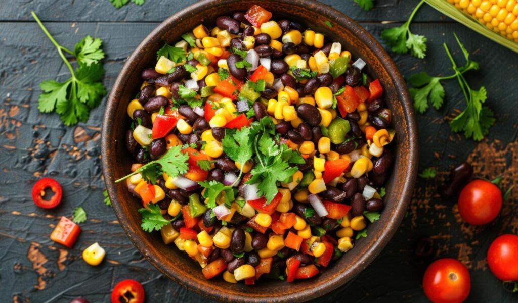 Black bean and corn salad