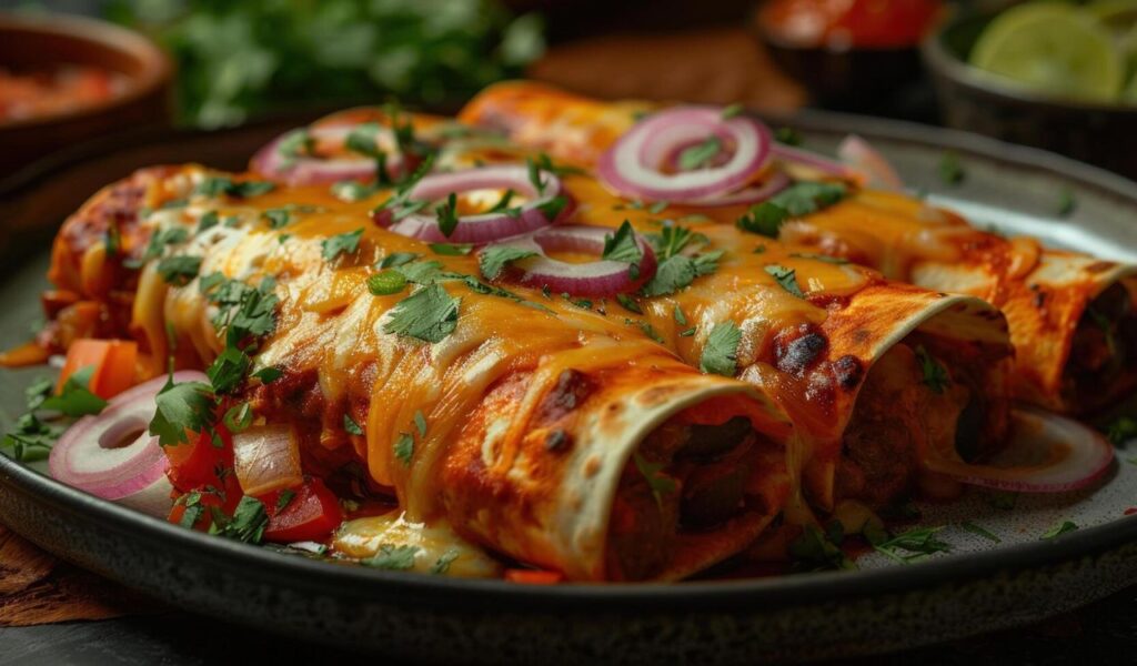 Black bean enchilada