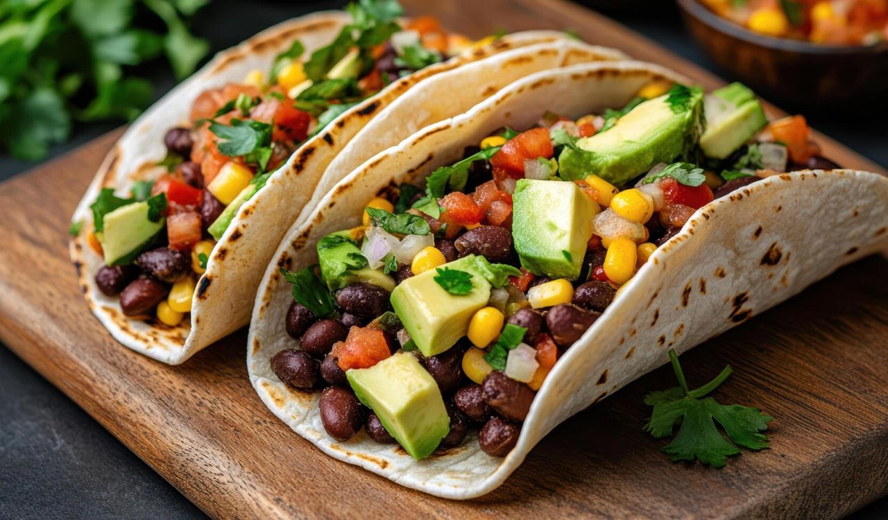 Black bean tacos