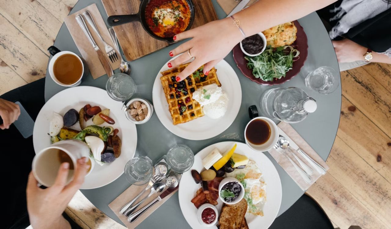 Breakfast table