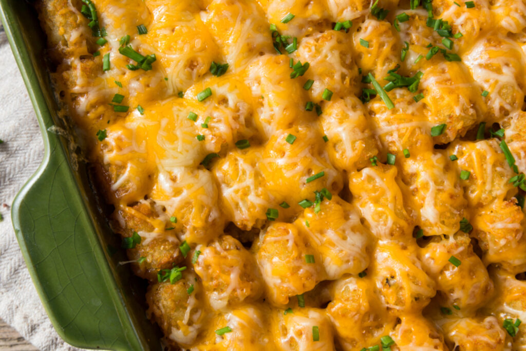 Sloppy Joe Tater Tote Casserole