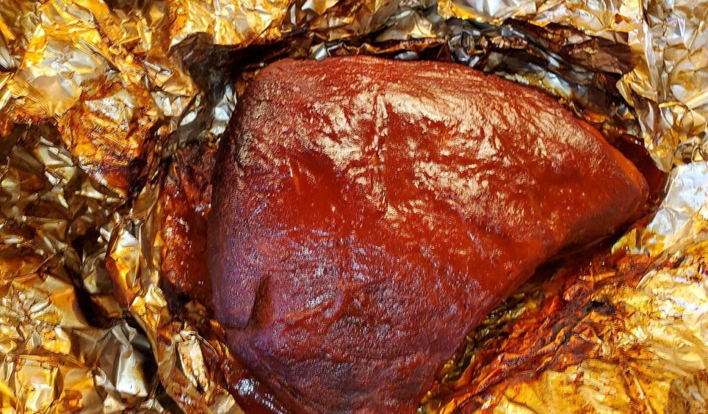 Brisket in foil