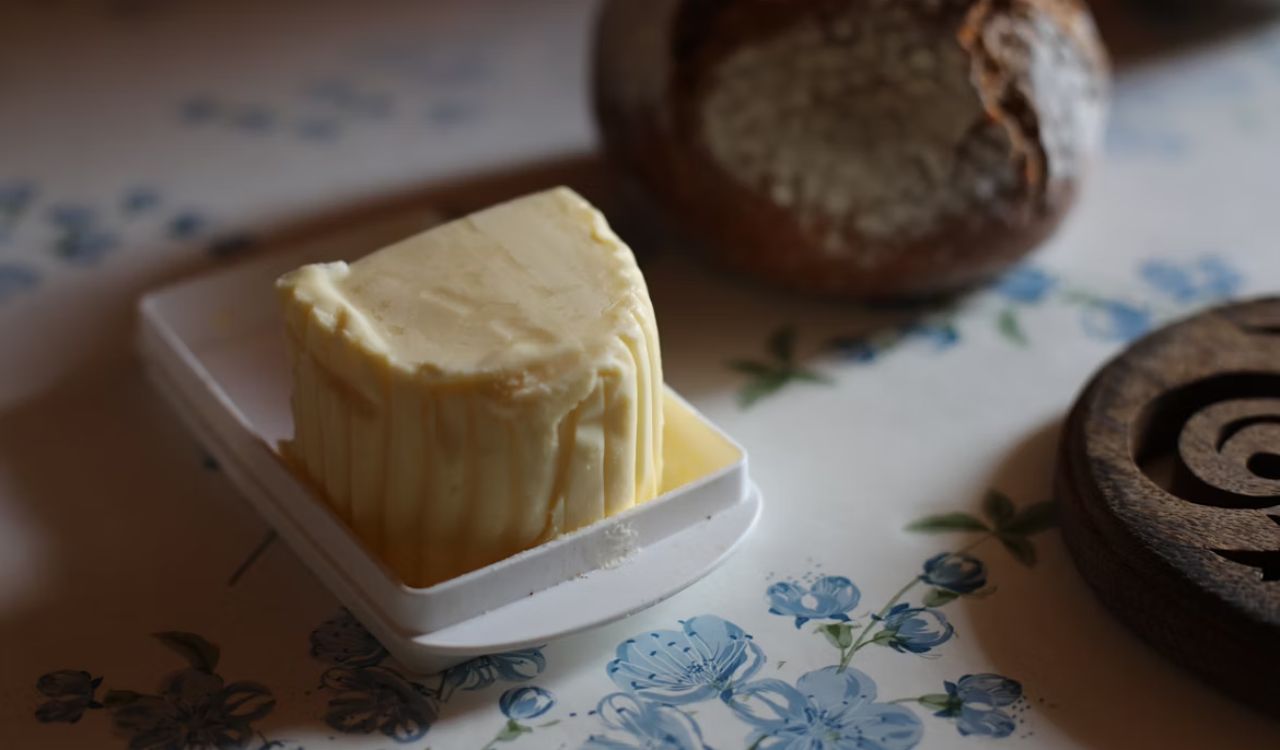 Butter in container