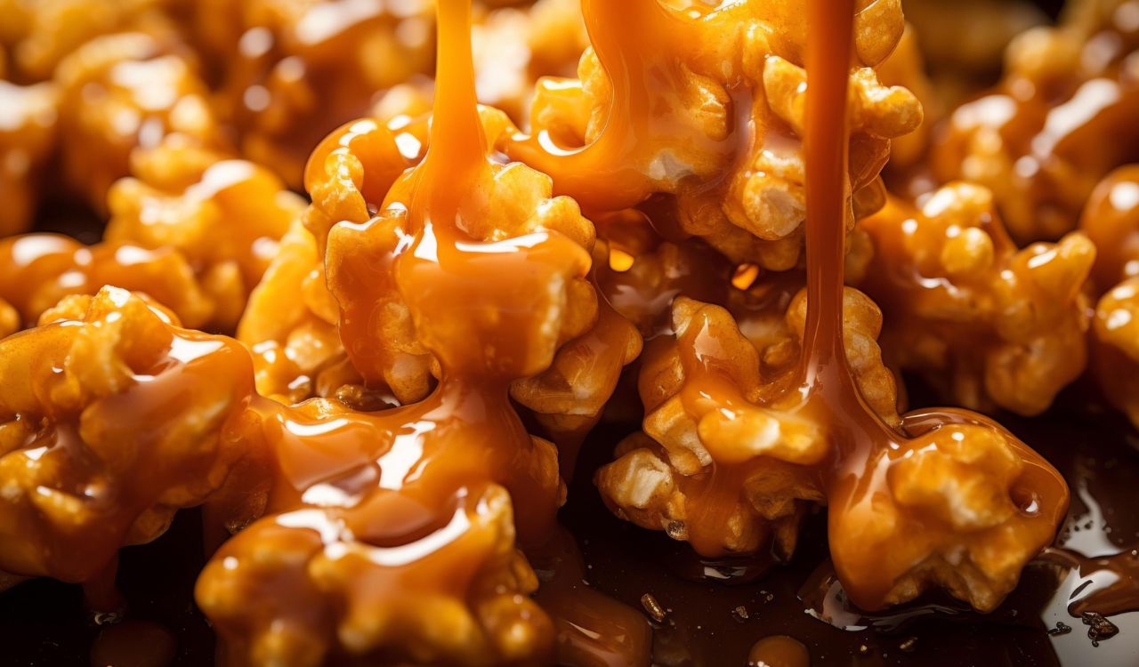 Caramel corn clusters