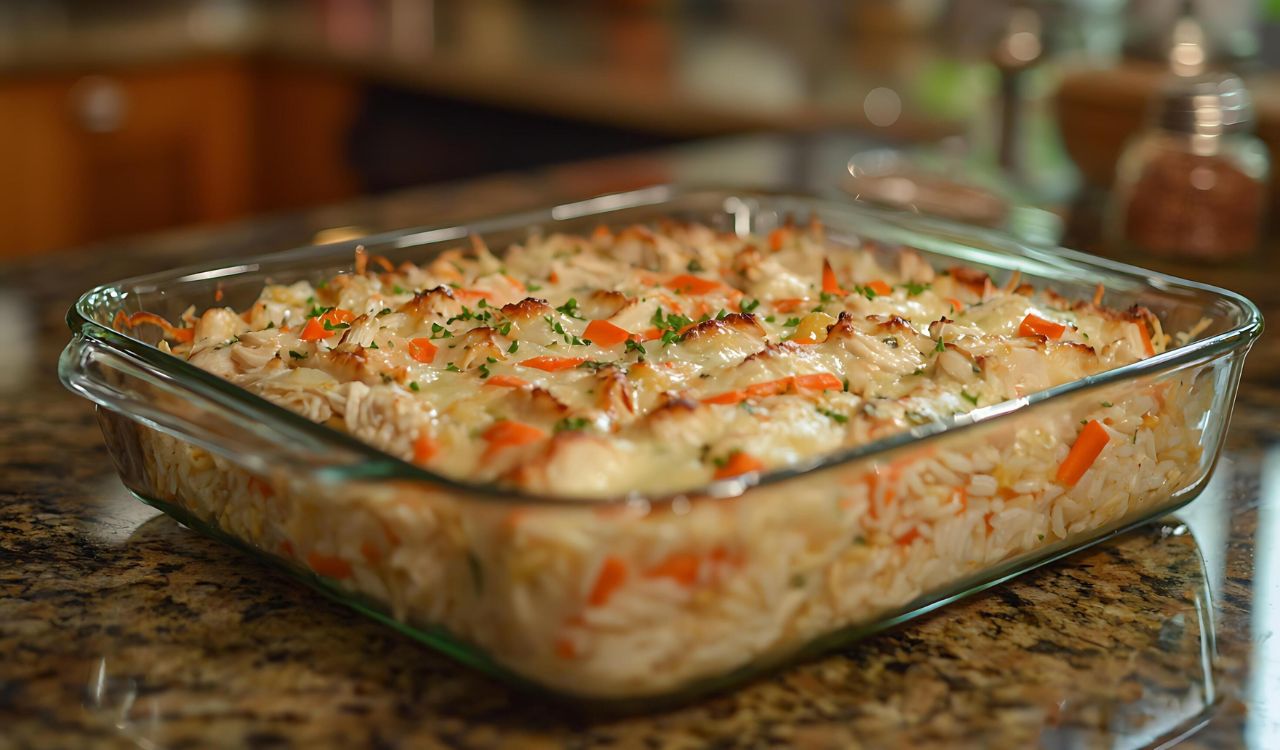 Chicken and rice casserole