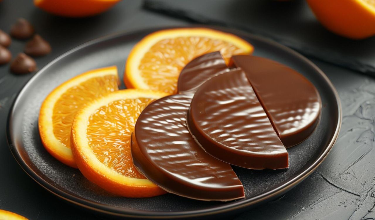 Chocolate-Dipped Orange Slices
