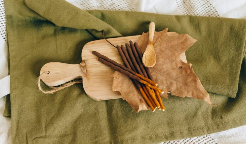 Chocolate dipped pretzel sticks