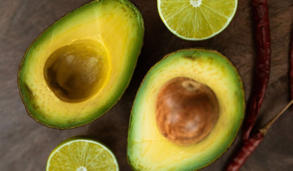 Close-up shot of avocado