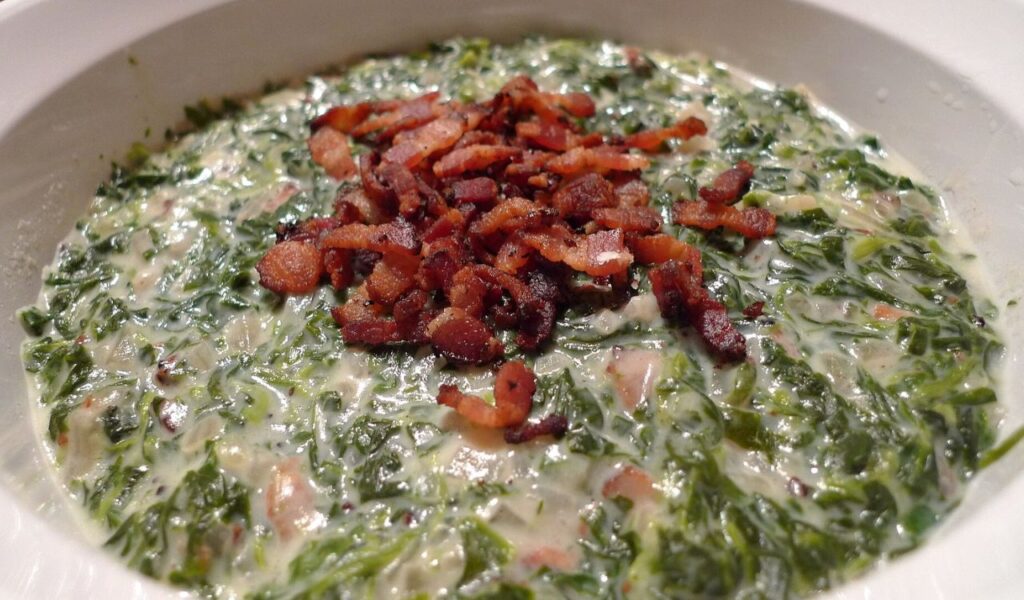Creamed spinach