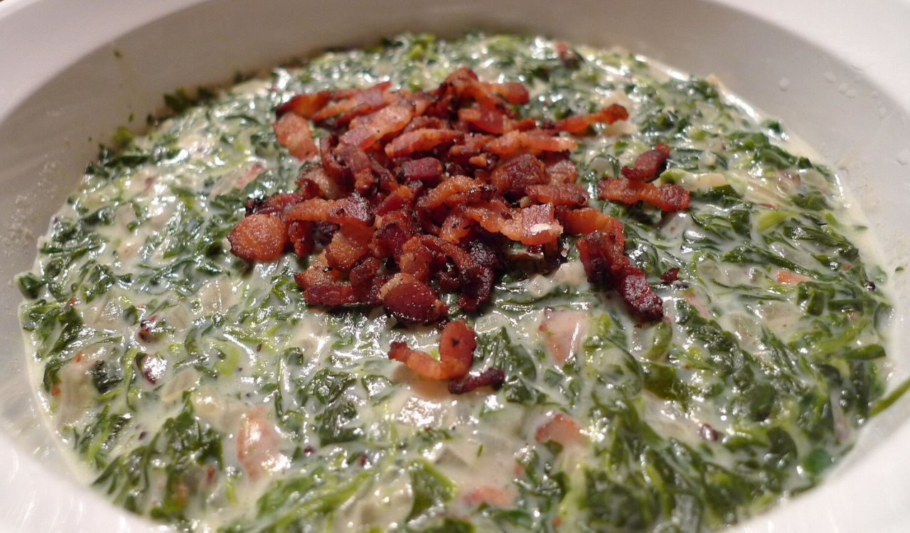 Creamed spinach