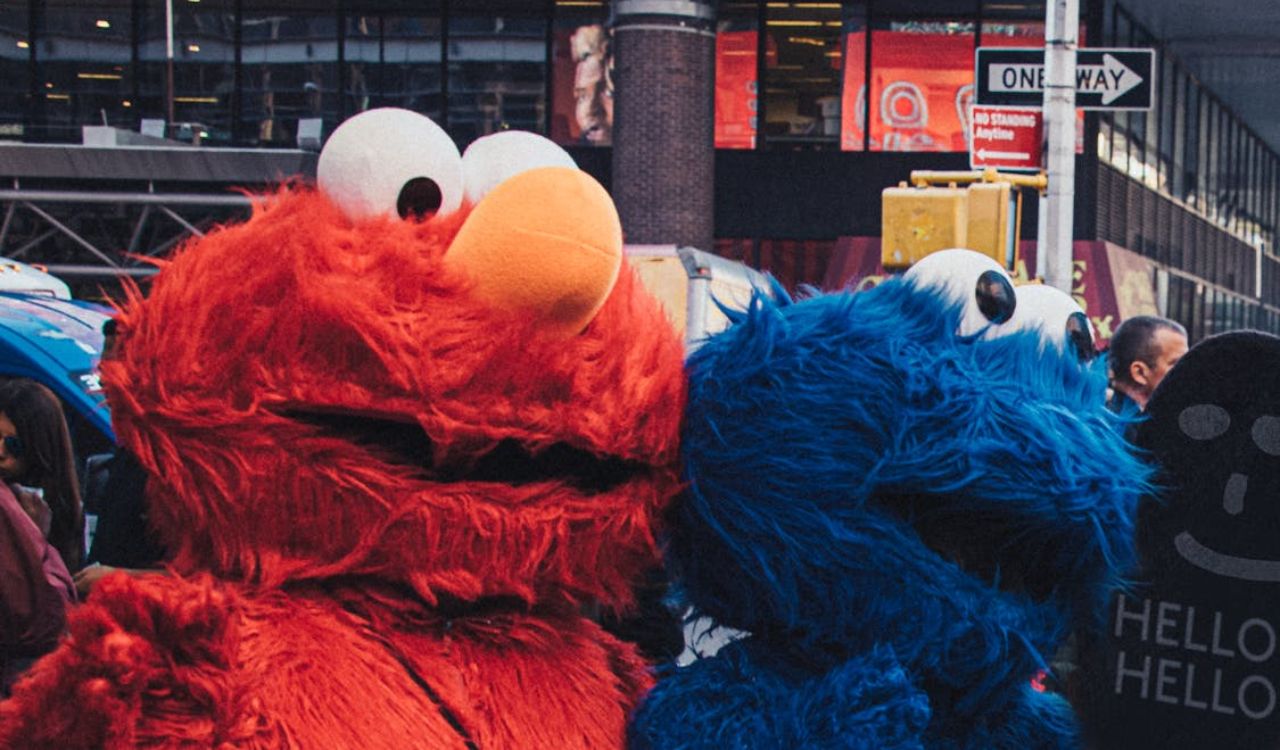 Elmo and Cookie Monster