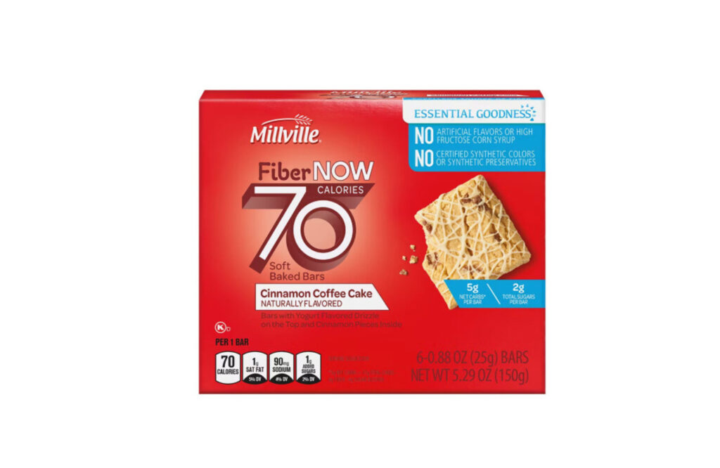 Fiber Now 70 Calorie Cinnamon Coffee Cake Flavored Bars, 6 count