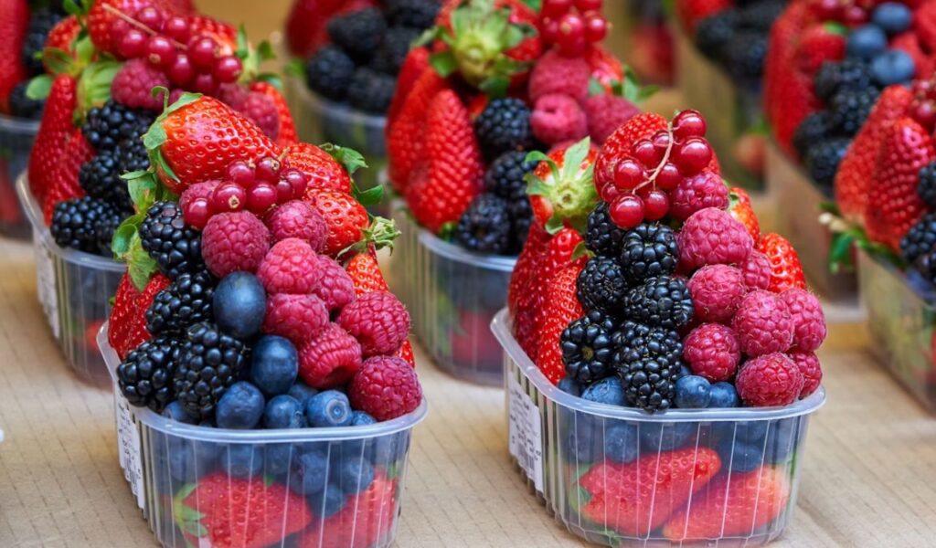 Fresh assorted berries