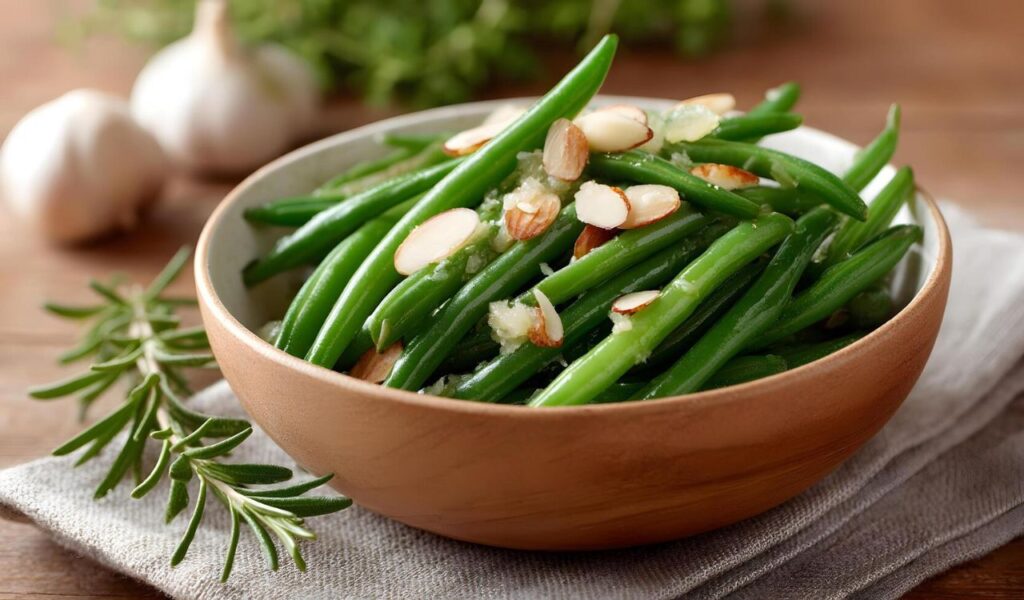 Green bean almondine