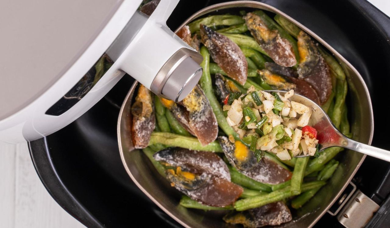 Green bean dish in air fryer