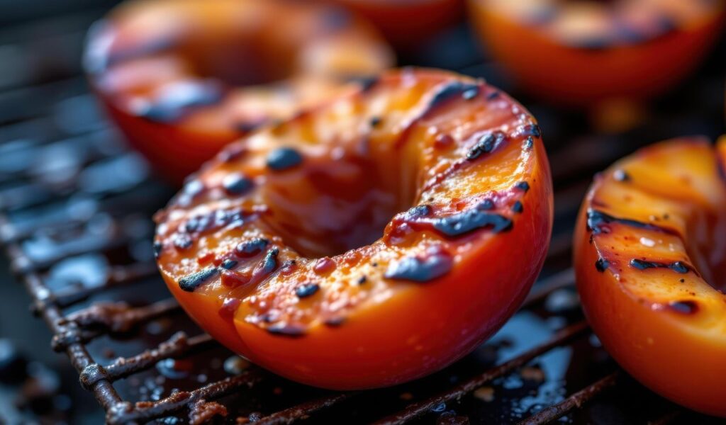 Grilled Peaches with Brown Sugar