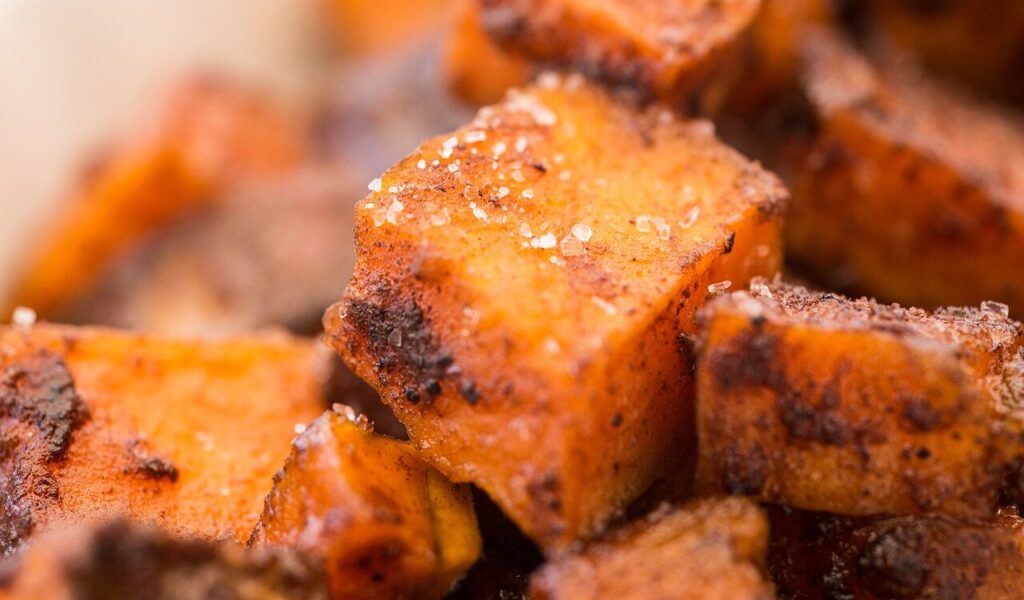 Grilled Sweet Potatoes with Honey and Cinnamon
