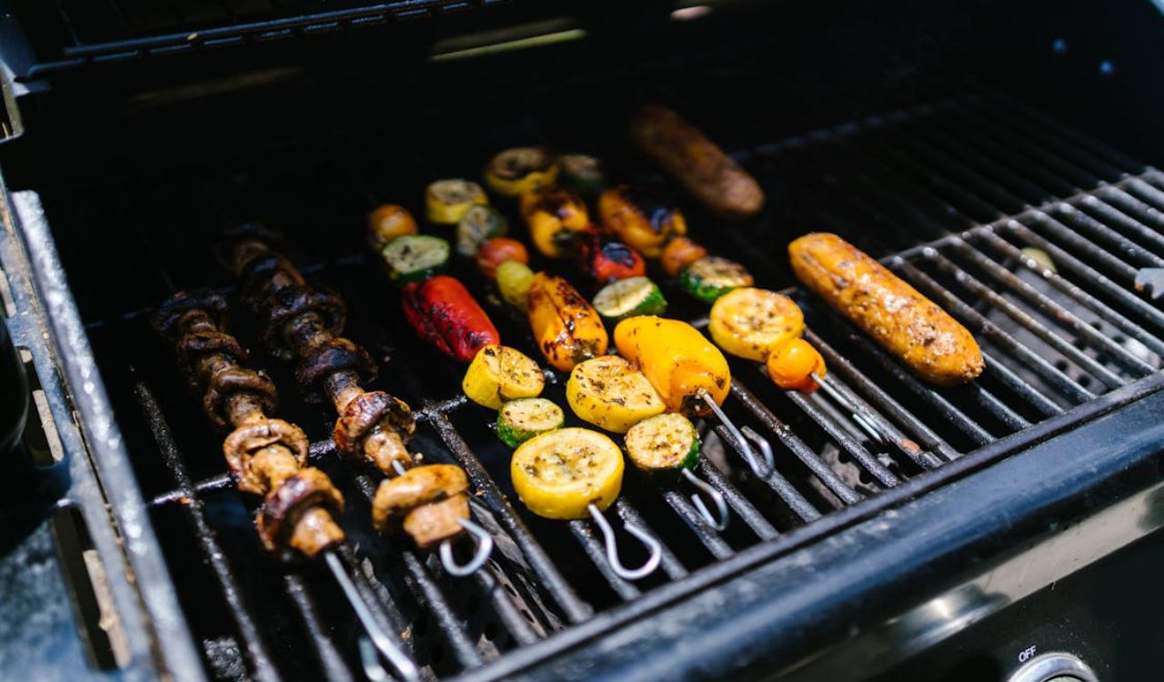 Grilled vegetable skewers