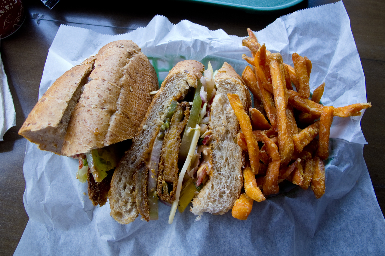 Fried Green Tomato sandwich