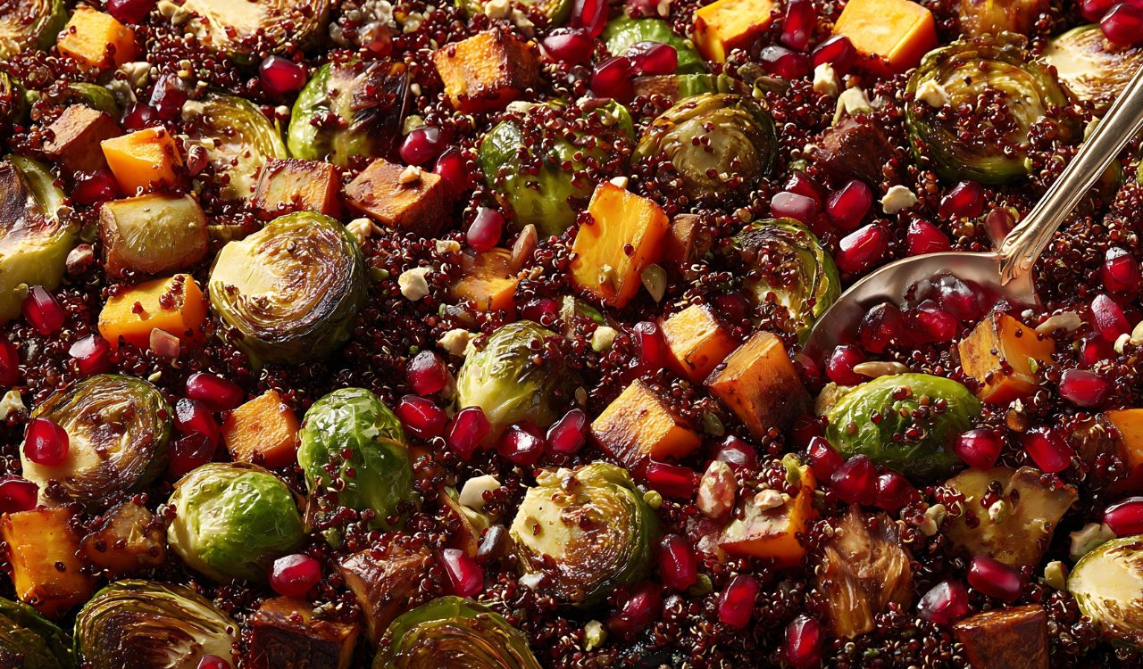 Harvest chicken and brussel sprouts