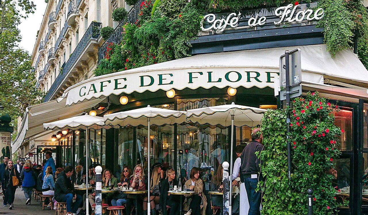 Historic cafe in France