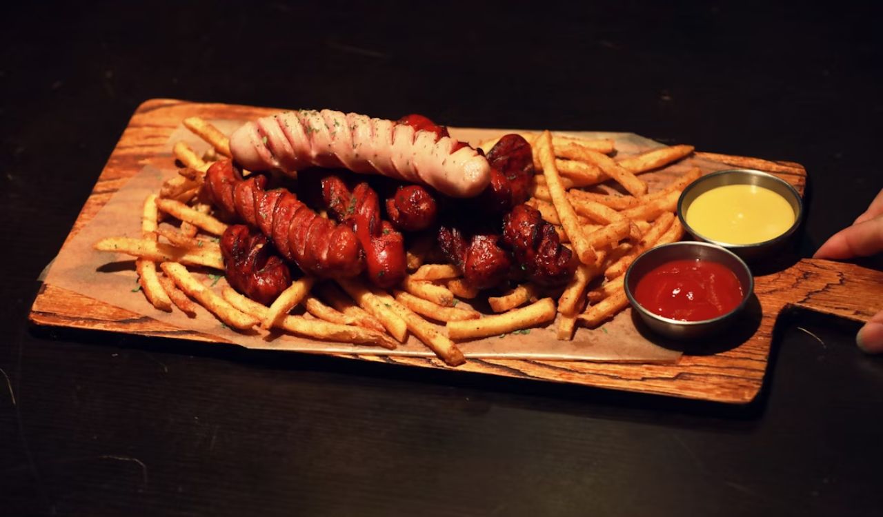Hotdogs and fries