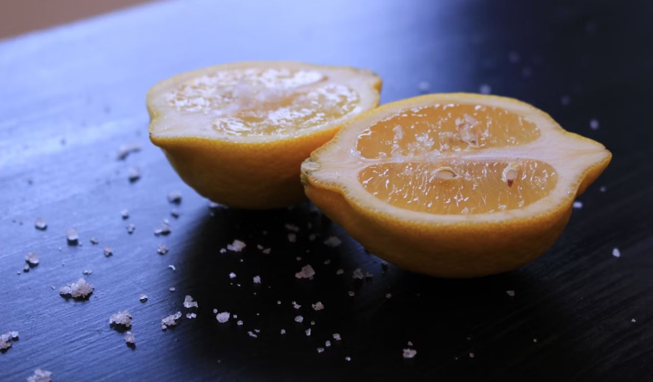 Lemon and salt