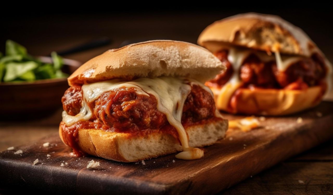 Meatball marinara slider